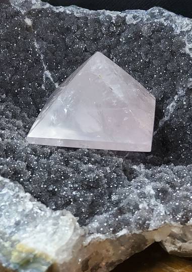 Rose Quartz Crystal Pyramid (R126)